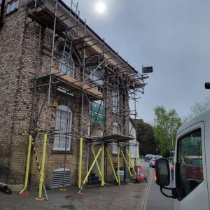 BB Scaffolding - Recent Job for a listed building in Chelmsford